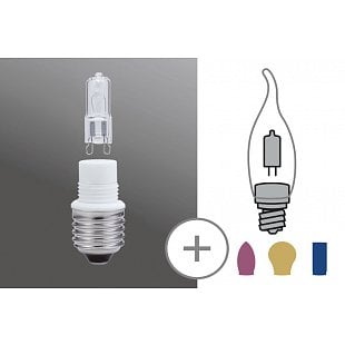 Žiarovky a LED PAULMANN Set patice E27s 42W G9 čirá minihalogen 54918