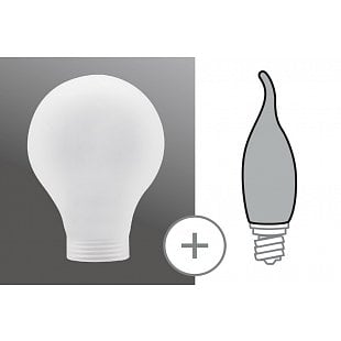 Žiarovky a LED PAULMANN Kryt Klasická žárovka minihalogen satin