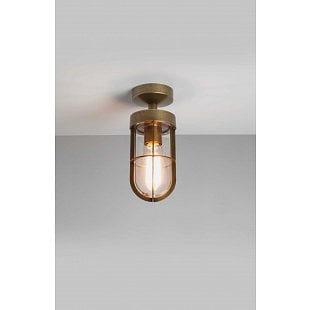 Vonkajšie svietidlo ASTRO Cabin Semi Flush Brass