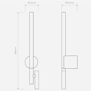 Interiérové svietidlo ASTRO Baton Reader LED 1475012