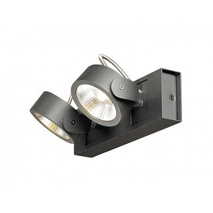 Interiérové svietidlo SLV KALU  2x LED černé 60°