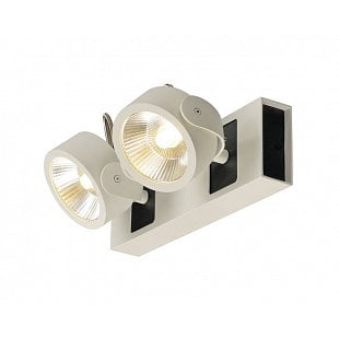 Interiérové svietidlo SLV KALU 2x LED bílé/černé 60°
