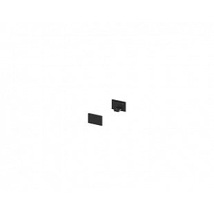 Príslušenstvo SLV Koncové kryty na GRAZIA 10 profil k montáži na stěnu plochý 2 kusy ploché provedení černé