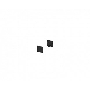 Príslušenstvo SLV Koncové kryty na GRAZIA 10 profil k montáži na stěnu standard 2 kusy ploché provedení černé