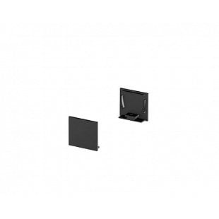 Príslušenstvo SLV Koncové kryty na GRAZIA 20 profil k montáži na stěnu standard 2 kusy ploché provedení černé