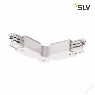 Interierový lištový systém SLV OHEBNÁ spojka pro vysokonapěťovou 3fázovou montážní kolejničku S-TRACK, dopravní bílá 1001384