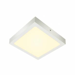 Stropné svietidlo SLV SENSER 24 Indoor, stropné LED svietidlo hranaté, bílé, 3000K
