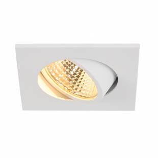 Stropné svietidlo SLV NEW TRIA 68 I CS Indoor, stropné vstavané LED svietidlo, bílé, hranaté, 2700K, 38°, vč. přídržných pružin ovladače