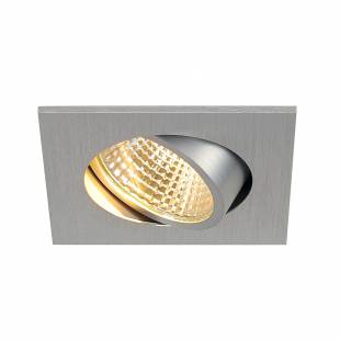 Stropné svietidlo SLV NEW TRIA 68 I CS Indoor, stropné vstavané LED svietidlo, hliníkové, hranaté, 2700K, 38°, vč. přídržných pružin ovladače