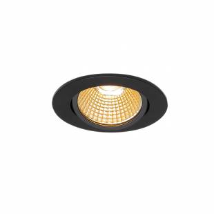 Stropné svietidlo SLV NEW TRIA 68 I CS Indoor, stropné vstavané LED svietidlo, černé, 2700K, kruhové