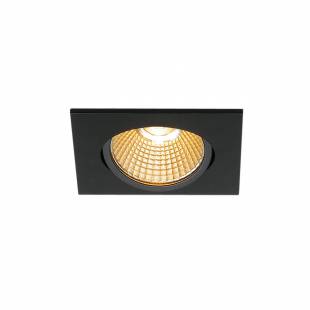 Stropné svietidlo SLV NEW TRIA 68 I CS Indoor, stropné vstavané LED svietidlo, černé, 2700K, hranaté