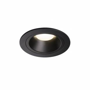 Stropné svietidlo SLV NUMINOS® DL M vnitřní LED zápustné stropné svietidlo čierna/čierna 4000 K 55° včetně listových pružin 1003895
