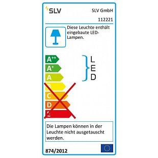 Bodové svietidlo SLV DL 126 LED biela 12V 112221