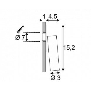 Interiérové svietidlo SLV KARPO 30  LED čierna 152380