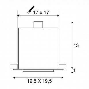 Bodové svietidlo SLV KADUX 1 ES111 downlight 115541