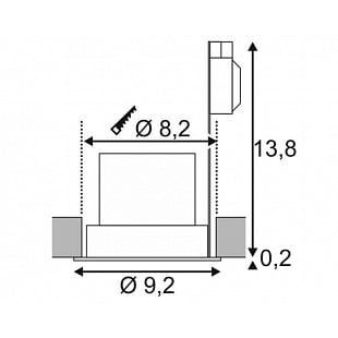 Bodové svietidlo SLV CONTONE Downlight   161291