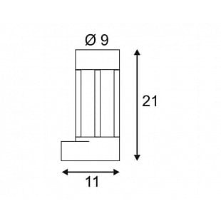 Vonkajšie nástenné svietidlo SLV SLOTS WALL 6,3 W LED 231807