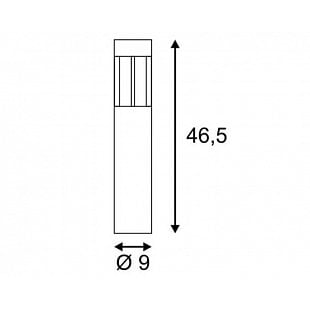 Vonkajšie stojanové svietidlo SLV Stojací lampa SLOTS 45 LED 231817