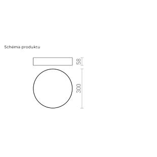 Interiérové svietidlo RENDL RED LARISA R 30 stropná perlová zlatá 230V LED 30W 3000K 4000K 6500K R14358