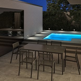 Interiérové svietidlo RENDL RED DEJAVU SQ 9 čierna R12530