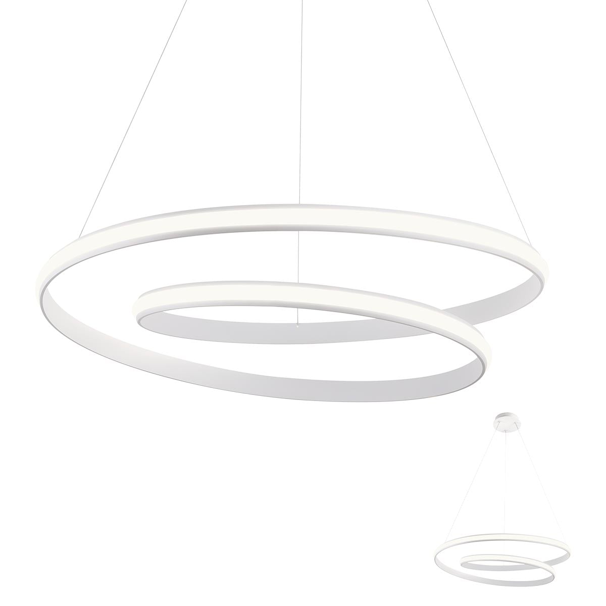 Interiérové svietidlo REDO TORSION LED WHITE 01-1890