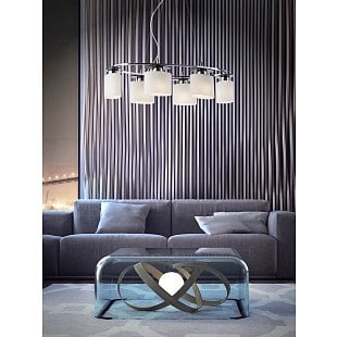 Závesné svietidlo REDO SHAPE WHITE CHROME 01-1031