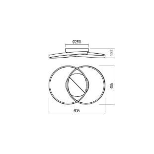 Interiérové svietidlo REDO ESPIRAL 33W sand white 01-2678