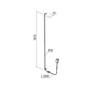 Interiérové svietidlo REDO STICK LED 36W BRASS  01-2792