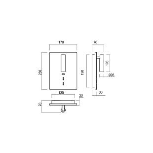 Interiérové svietidlo REDO ZEN + USB brush bronze 01-2996