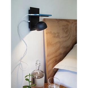 Interiérové svietidlo REDO SEIBI nástenné svietidlo +USB 01-3492