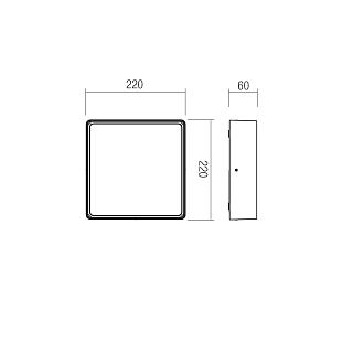 Vonkajšie svietidlo REDO NOX PL LED SWH 220MM 91049