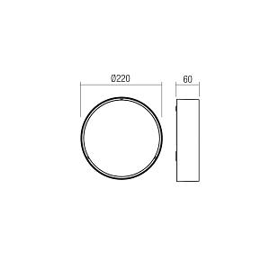 Vonkajšie svietidlo REDO NOX PL LED CO 220MM 91043