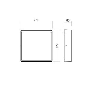 Vonkajšie svietidlo REDO NOX PL LED SBK 270MM 91056