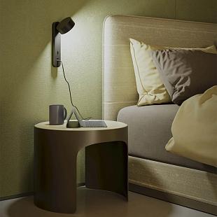 Interiérové svietidlo REDO SADES AP LED 6W 3000K  BK 01-4643