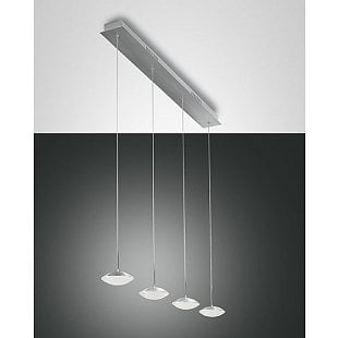 Závesné svietidlo FABAS HALE 4 LIGHTS ALU