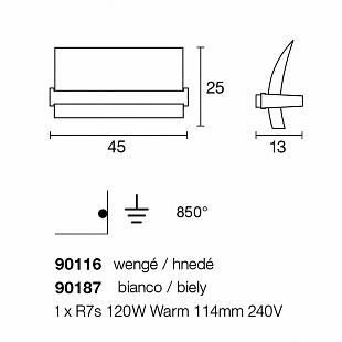 Interiérové svietidlo Nástenné svietidlo Linea Light Modern drevo 90116