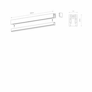 Interiérové svietidlo NANO - LVM TRACK 2M NDV11725