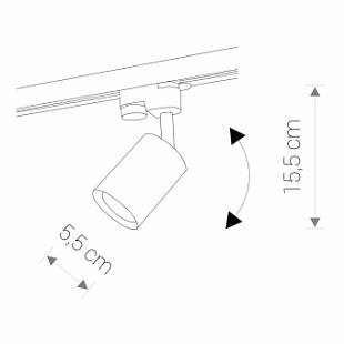 Interiérové svietidlo Nowodvorski EYE SPOT na 1-F lištu 9322