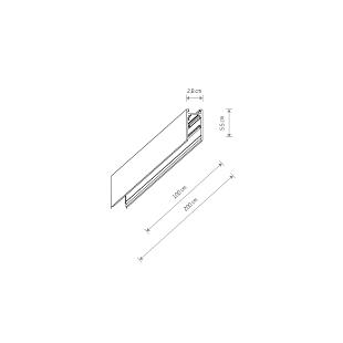 Interiérové svietidlo Nowodvorski magnetická lišta 1m 10162