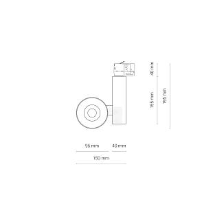 Interiérové svietidlo Nowodvorski CTLS NEA LED WHITE 20W, 4000K  8756