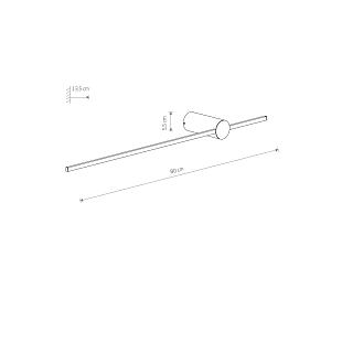 Interiérové svietidlo Nowodvorski SABER LED M 3000K 11378