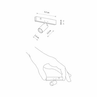 Interiérové svietidlo NANO - LVM SPOT LED 1W NDV11712