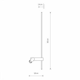 Interiérové svietidlo Nowodvorski EASY LED RIGHT biela 11580