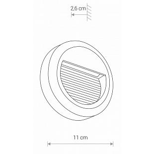 Vonkajšie svietidlo Nowodvorski SIDEWALK ROUND LED 8147