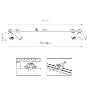 Interiérové svietidlo Nowodvorski MONO SURFACE IV 7686