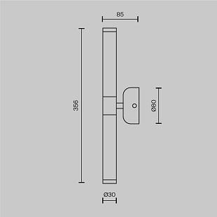 Interiérové svietidlo MAYTONI Axis MOD106WL-L10G3K