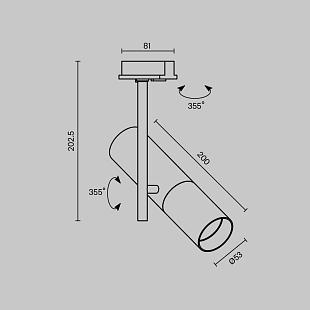 Interiérové svietidlo MAYTONI TR005-1-GU10-BG TR005-1-GU10-BG