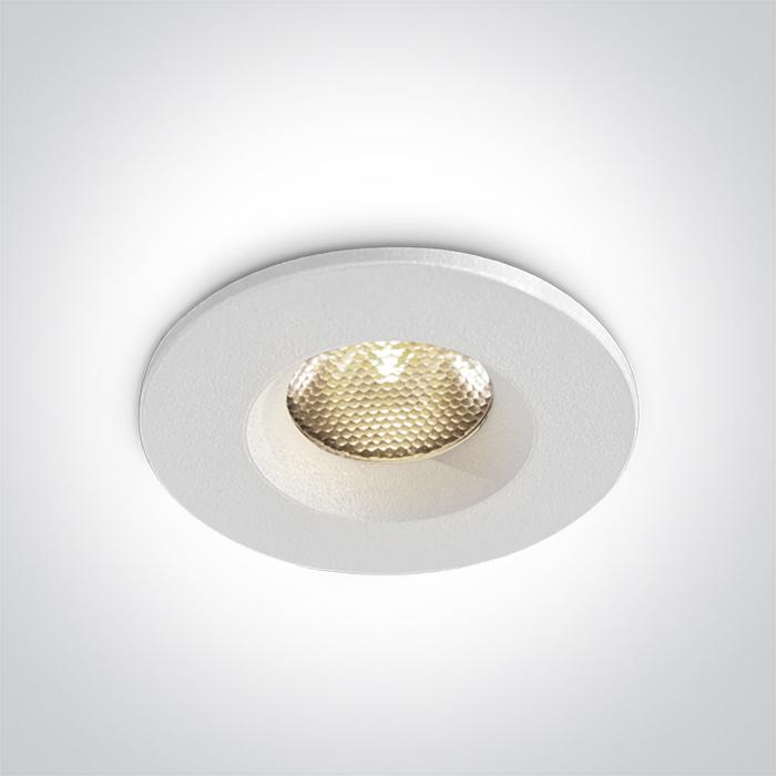 Interiérové svietidlo ONE LIGHT zápustné svietidlo 3W CCTV 10103M/W/V