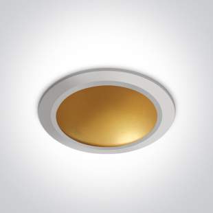Interiérové svietidlo ONE LIGHT WHITE-BRASS LED 16W 10116FD/W/BS