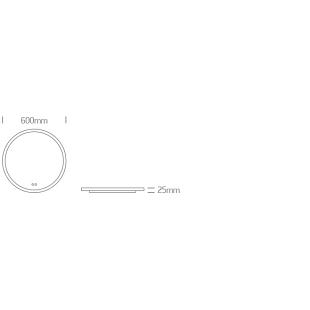 Interiérové svietidlo ONE LIGHT zrkadlo DIMM 60208